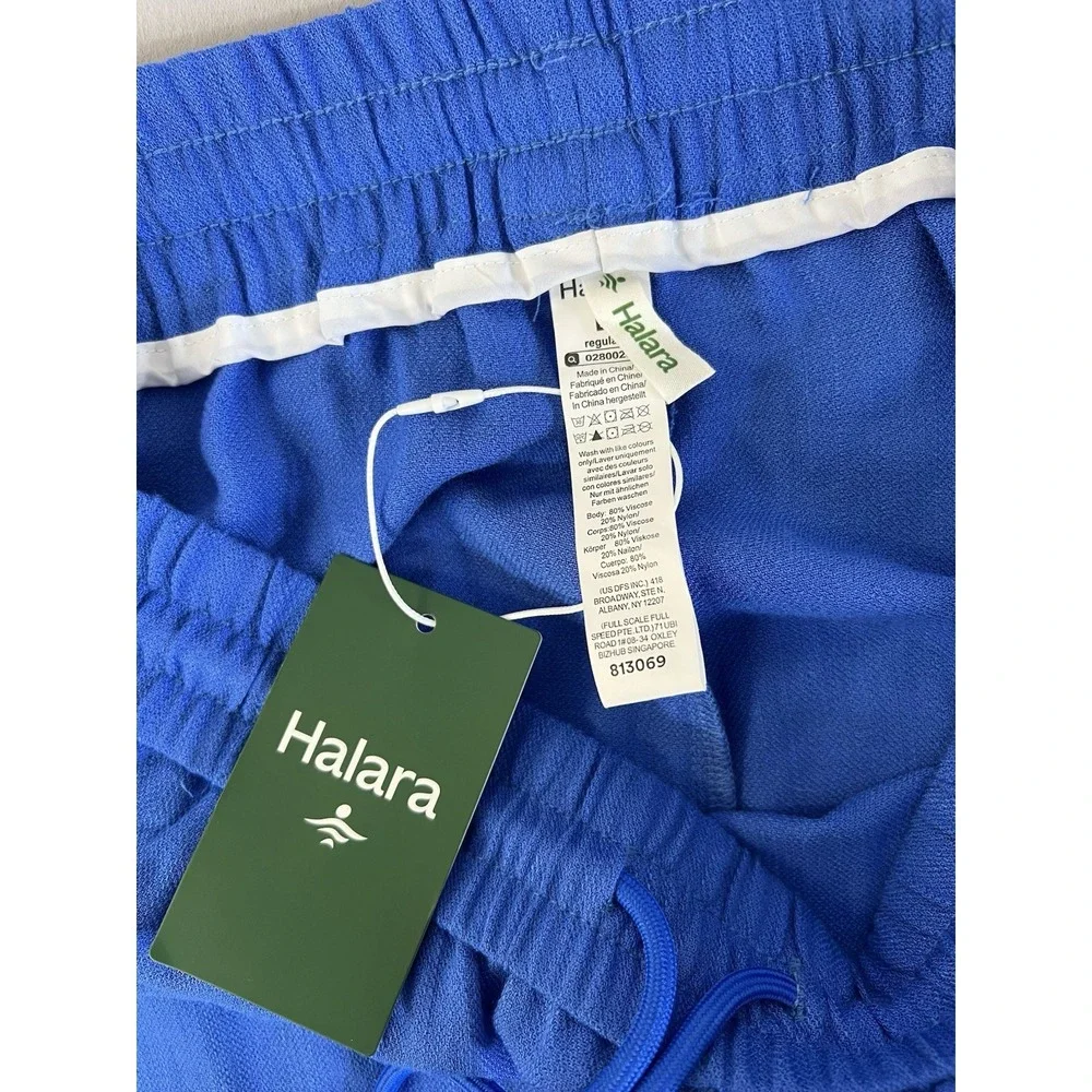 Halara Women's Pull On Pants Sz Large Royal Blue New